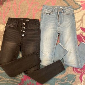Two pairs of Old Navy Jeans, size 8 Girls